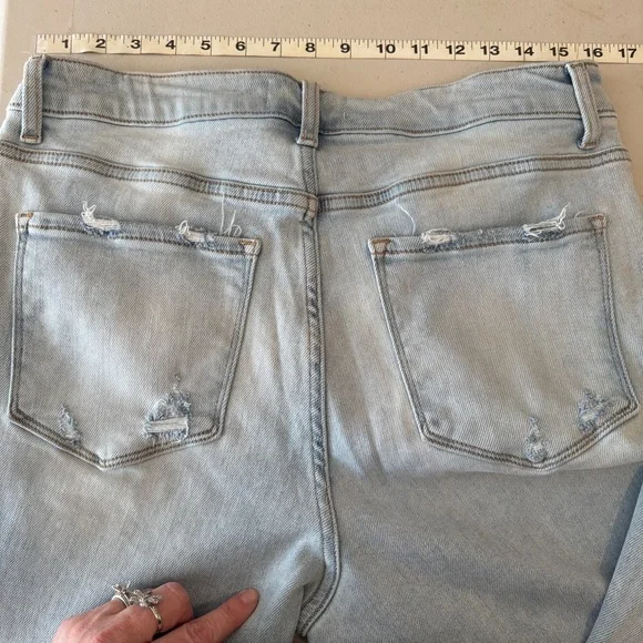 Lovervet - Kick Flare Cropped - Light Wash - 14W - Picture 10 of 12